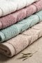 4-Piece Leaf Jacquard Towel Set |   50X90 Hand, Face, and Hair Towel |   100% Cotton |   High Absorbency, Fast Drying - 4