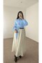 Tie-Front Crop Shirt - Mg - Baby Blue - 3