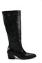 Women's Vento Low Heel Cowboy Boots - Black-Patent Leather - 4