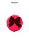 Christmas Tree Ornament Macaron Velvet Fuchsia 10 cm