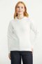 Collar Detailed Knitwear Sweater - Bone Color - 3