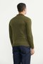 Polo Collar Buttoned Wool Knitwear Cardigan - Khaki - 4