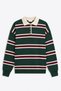Women's Striped Polo Collar Oversize Knitwear Sweater - 5