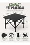 Portable Folding Camping Table, Waterproof Aluminum Top, 30kg Load, Compact Outdoor Picnic Table - 2