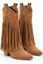 Wi̇llow Tasseled Thick Heeled Women's Cowboy Boots - 2