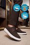 Brown Nubuck Genuine Leather Lace-Up Thick Comfortable Sole Men's Casual Shoes 272301 - 3