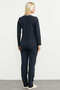 Long Sleeve Viscose Pajama Set - Navy Blue - 6