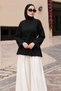 Tied Slit Detailed Oysho Tunic Tsd260335 Black - 4