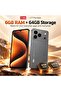 C idea C17 Pro Max Smartphone, 6.8-Inch Incell HD Display, Android 15, 6GB RAM, 64GB Storage, 5800mAh Battery, Dual SIM 4G, 5GHz Wi‑Fi, 13MP Rear & 5MP Front Camera (Grey) - 3