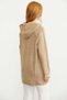 Hooded Long Pocket Knit Cardigan - Honey - 5