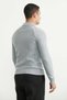 Polo Collar Half Button Knit Sweater - Gray - 5