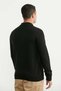Polo Neck Wool Knit Sweater - Black - 5