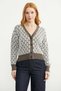 Wool V-Neck Knitwear Cardigan - Milk Coffee