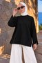 Oysho Tunic with Slits at the Ankle and Skirt Tsd260330 Black
