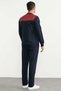 Piping Detailed Pocketed Tracksuit Set - Navy Blue - 4