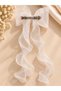 Organza White Bow Hair Clip - 3