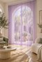 Ip Curtain Special Fine Chain Lila Color Width 100 cm Length 300 cm - 4