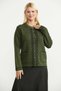 Motif Detailed Wool Knitwear Jacket - Green - 2