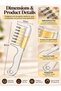 Scalp Oil Applicator Comb with Fillable Serum Dispenser – Hair Oil & Serum Applicator - 3