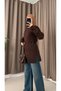 Turtleneck Long Tunic - Bitter Brown - 3