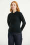 Collar Detailed Knitwear Sweater - Black