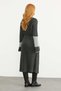 Belted Long Knitwear Cardigan - Anthracite - 6