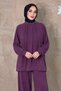 Pilise Detailed Oysho Set Tsd260333 Plum - 2