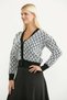 Wool V-Neck Knitwear Cardigan - Black - 4