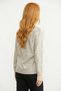 Mixed Motif Detailed Wool Knit Sweater - Beige - 4