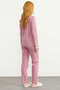 Long Sleeve Viscose Pajama Set - Rose - 6
