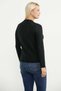 Collar Detailed Derby Knit Sweater - Black - 5