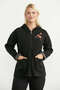 Woolen Double Color Knitwear Jacket - Black - Dark Gray