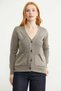 V-Neck Knitwear Cardigan with Pockets - Milk Coffee - 2