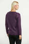 Mixed Motif Detailed Wool Knit Sweater - Purple - 5