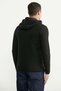 Hooded Quilted Detailed Wool Knitwear Coat - Black - 4