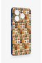 General Mobile Era 50 Compatible Autumn Themed Patchwork Patterned Silicone Case - 3