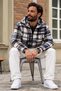 Men's Oversize Checkered Lumberjack Blue Shirt - 4