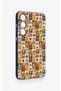 Samsung S24Fe Compatible Autumn Themed Patchwork Patterned Silicone Case - 3