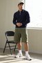 Men's Comfortable Premium Zippered Navy Blue Sweater - 3