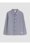 Esvab • Modern & Distinctive Checkered Embroidered Boys' Shirt