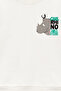 Boy's Ecru Long Sleeve Fun Printed Sweatshirt - Basic Comfortable Sweatshirt - 5