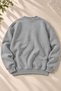 Unisex Soft Textured Plain 3 Yarn O Oversized Crew Neck Sweatshirt – Simple and Modern Look