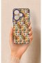 Redmi 13 4g Compatible Autumn Themed Patchwork Patterned Silicone Case