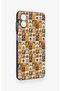 Samsung A07 Compatible Autumn Themed Patchwork Patterned Silicone Case - 3