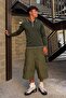 Men's Polo Collar Casual Daily Khaki Sweater - 4
