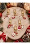 Christmas Themed New Year Keychain and Bag Charm Mixed Model with Minimal Figures, 1 Piece - 2