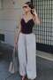 Parachute Fabric Elastic Cuffed Shalwar Trousers Gray - 3