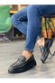 Black Floater Genuine Leather Daily Use Men's Loafer Shoes Mrg245 - 2