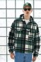 Men's Hooded Plaid Lumberjack Green Shirt