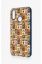 Huawei P20 Lite Compatible Autumn Themed Patchwork Patterned Silicone Case - 4